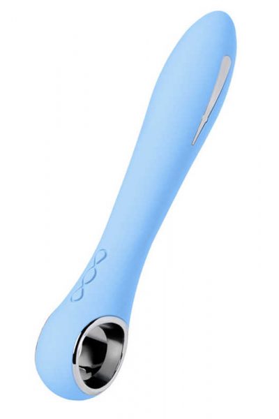 Wibrator z elektrostymulacją PHYSICS GALVANI VIBE, silikon, niebieski, 21 cm