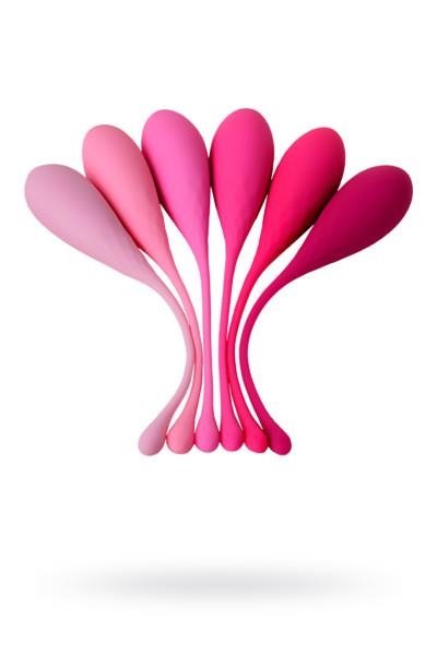 EROMANTICA Set of 6 vaginal balls K-ROSE,silicone, pink