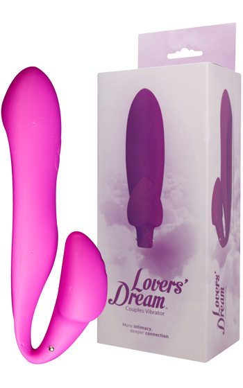 Lovers Dream wibrator Pary, fioletowy + Masażer i pierścień erekcyjny – Magic Motion C
