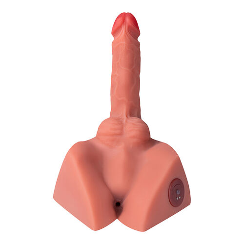 XISE - MICHAEL REALISTYCZNY DILDO I MASTURBATOR ODBYTU Z WCISKANIEM 15 CM - obrazek 6