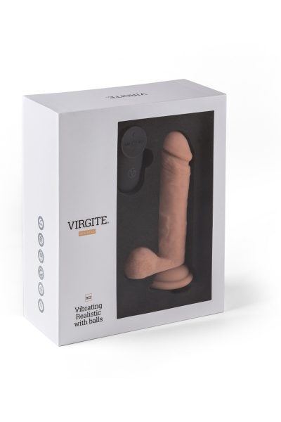 REALISTIC VIBRATOR „”R12″” FLESH 14.4CM W/ REMOTE CONTROL