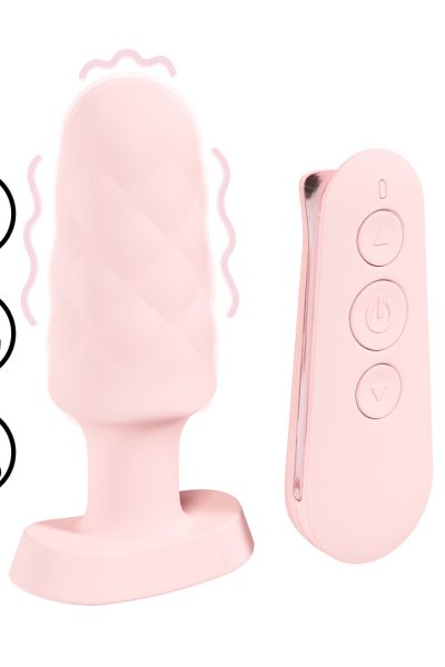 Velvet – Remote Control Vibrating Plug – Pink