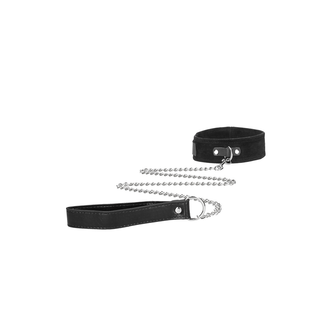 Velcro Collar with Leash and Handcuffs - obrazek 2