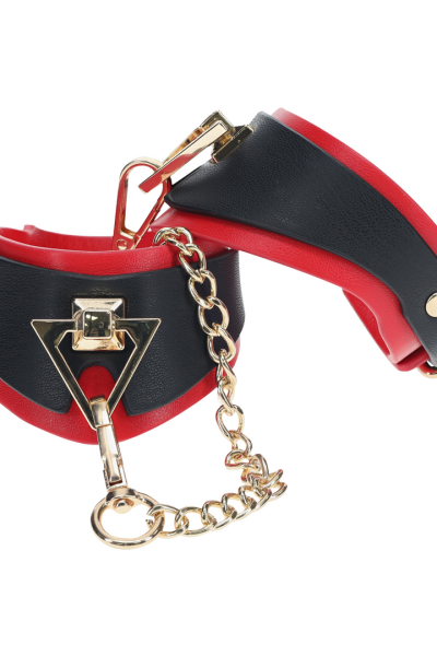 Milan Collection – Handcuffs – Black/Red