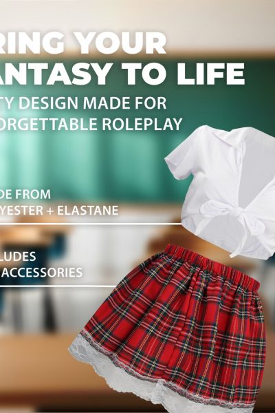 Schoolgirl Costume S/M White