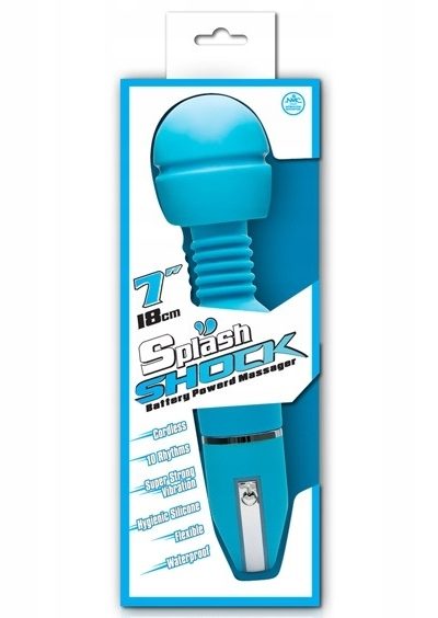 Masażer Splash Shock Wand, niebieski