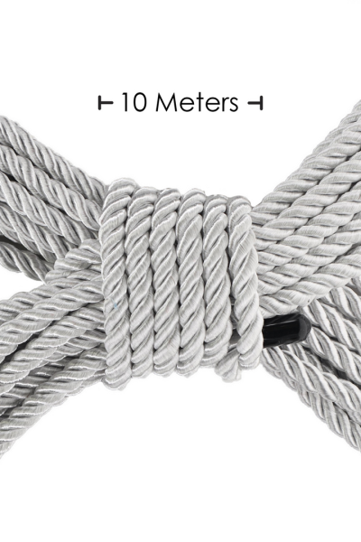 Polyester Bondage Rope – 32.8 ft / 10m  Silver