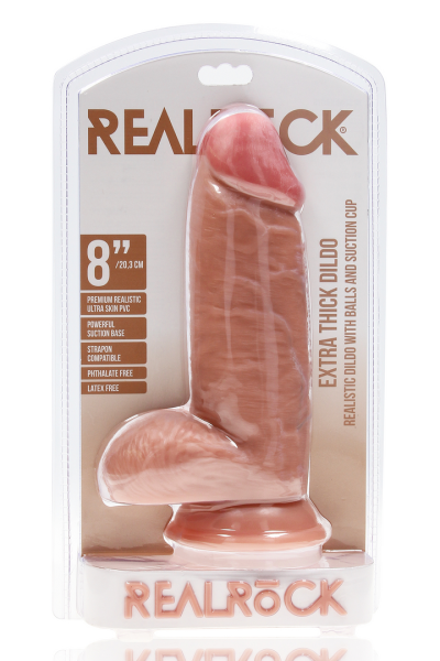 Extra Thick Straight with Balls 8 20,3 cm Flesh