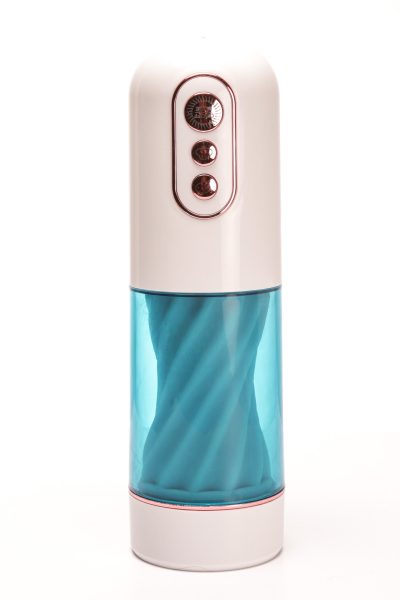 Velvet Touch masturbator z wibracją ssaniem cyberskóra ładowany usb biały