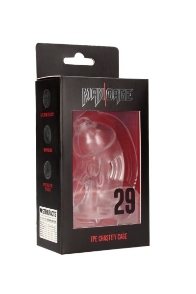 Model 29 TPE Chastity Cage Transparent