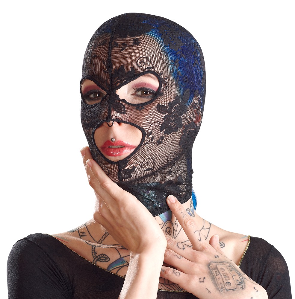 Bad Kitty – Koronkowa Maska na Całą Głowę - obrazek 3