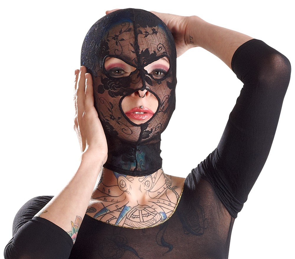 Bad Kitty – Koronkowa Maska na Całą Głowę - obrazek 2