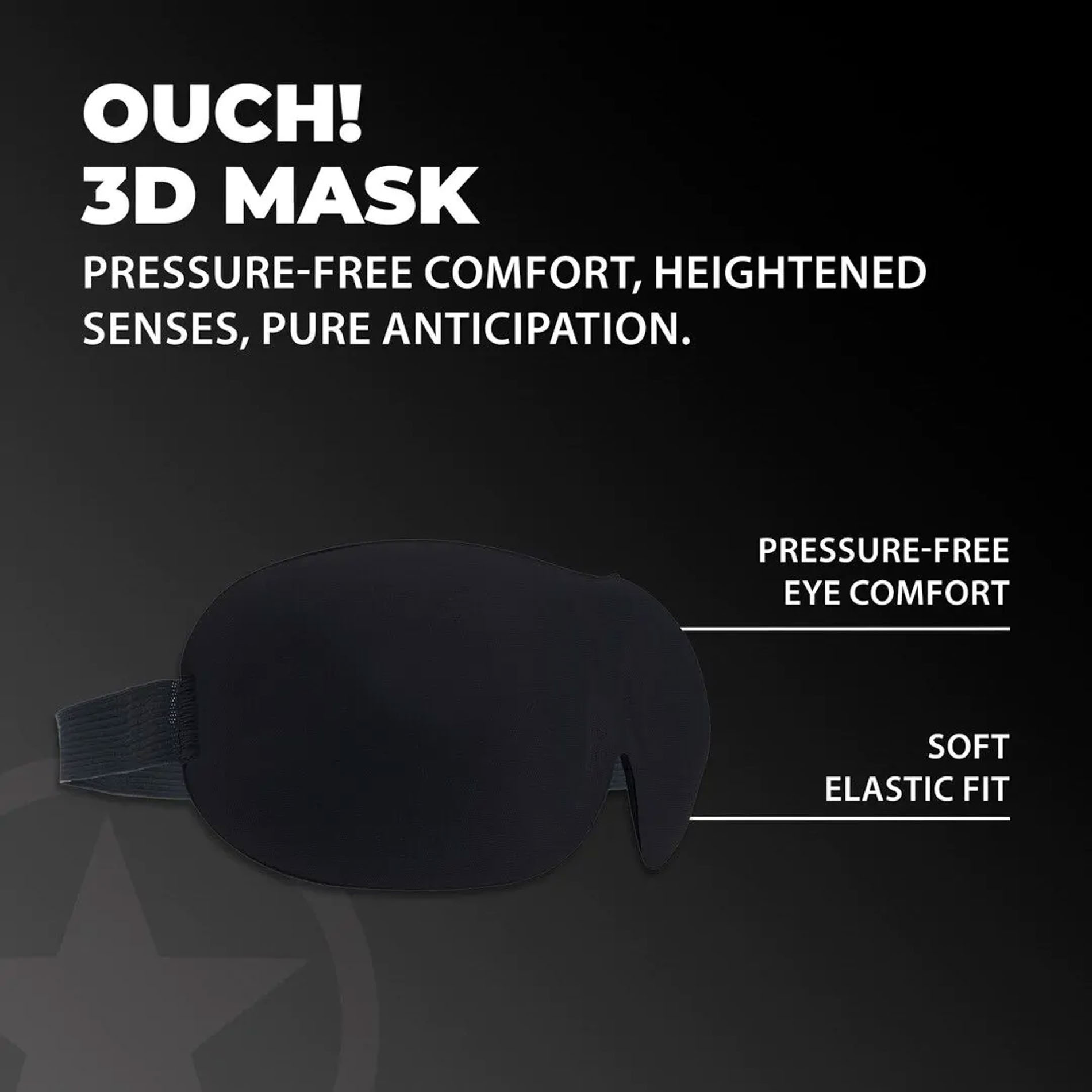 3D Mask - Black - obrazek 3