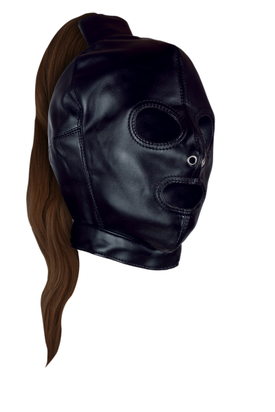 Maska Anatomiczna z Brown Kucykiem