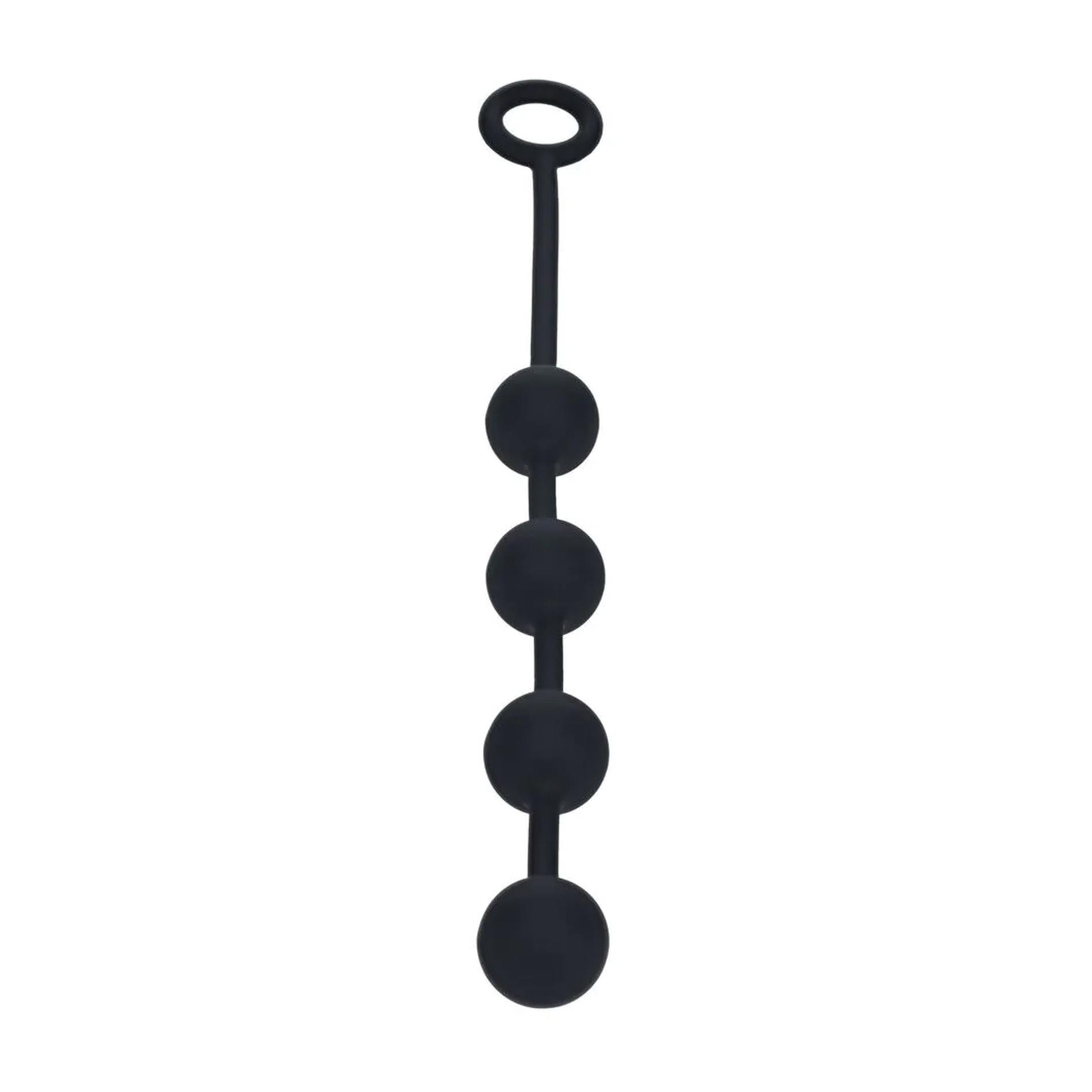 Round Silicone Anal Balls - M - 30mm - obrazek 2