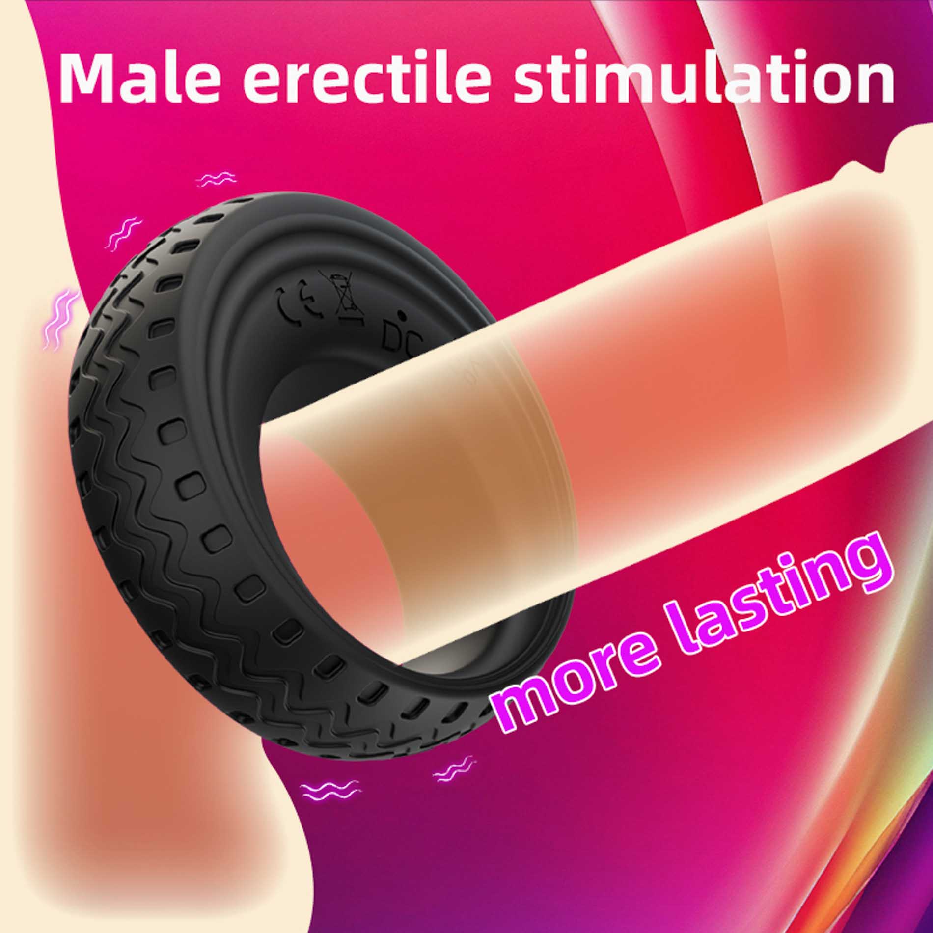 App-Controlled Vibrating Cock Ring - obrazek 7