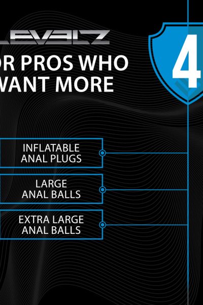 Beaded Inflatable Silicone Anal Plug Black