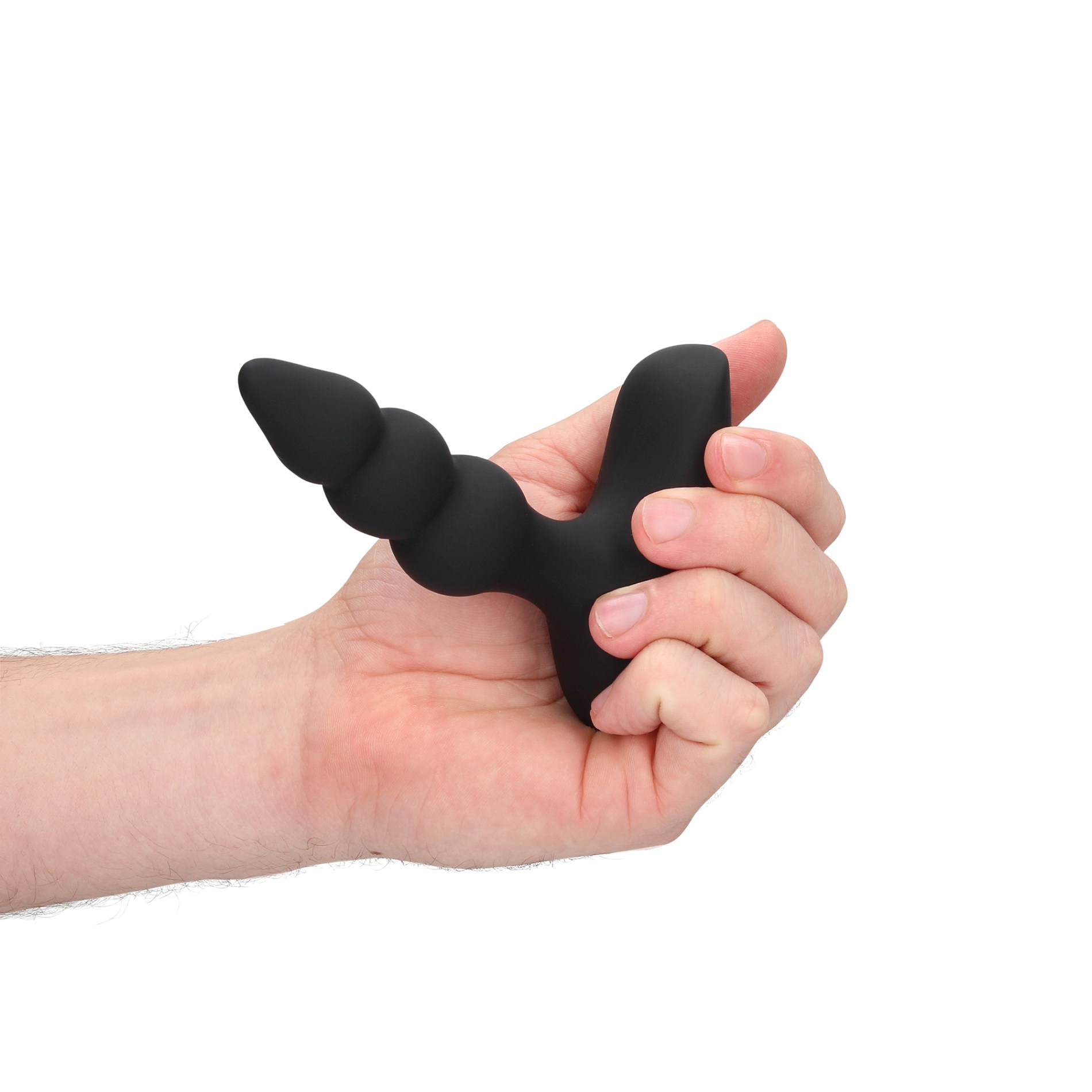 Beaded Vibrating Anal Plug with Remote Control - obrazek 2