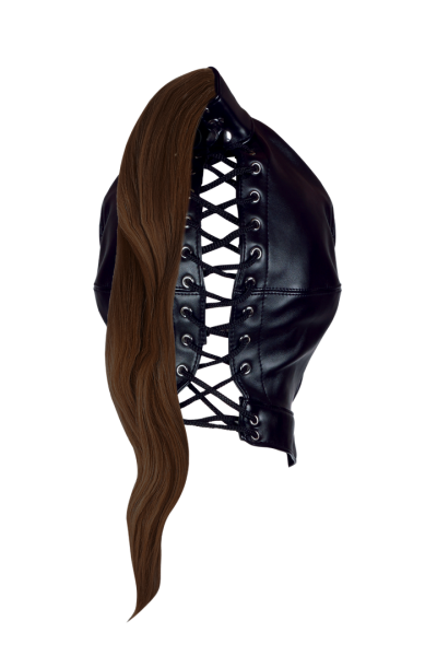 Maska Anatomiczna z Brown Kucykiem