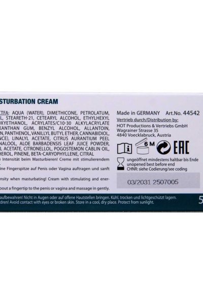 HOT V-Activ Masturbation Cream – CBD unisex 50ml