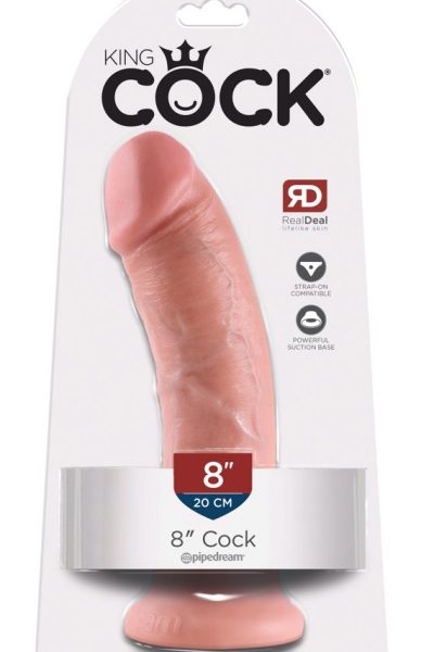 King Cock 8 inch Skin-coloured