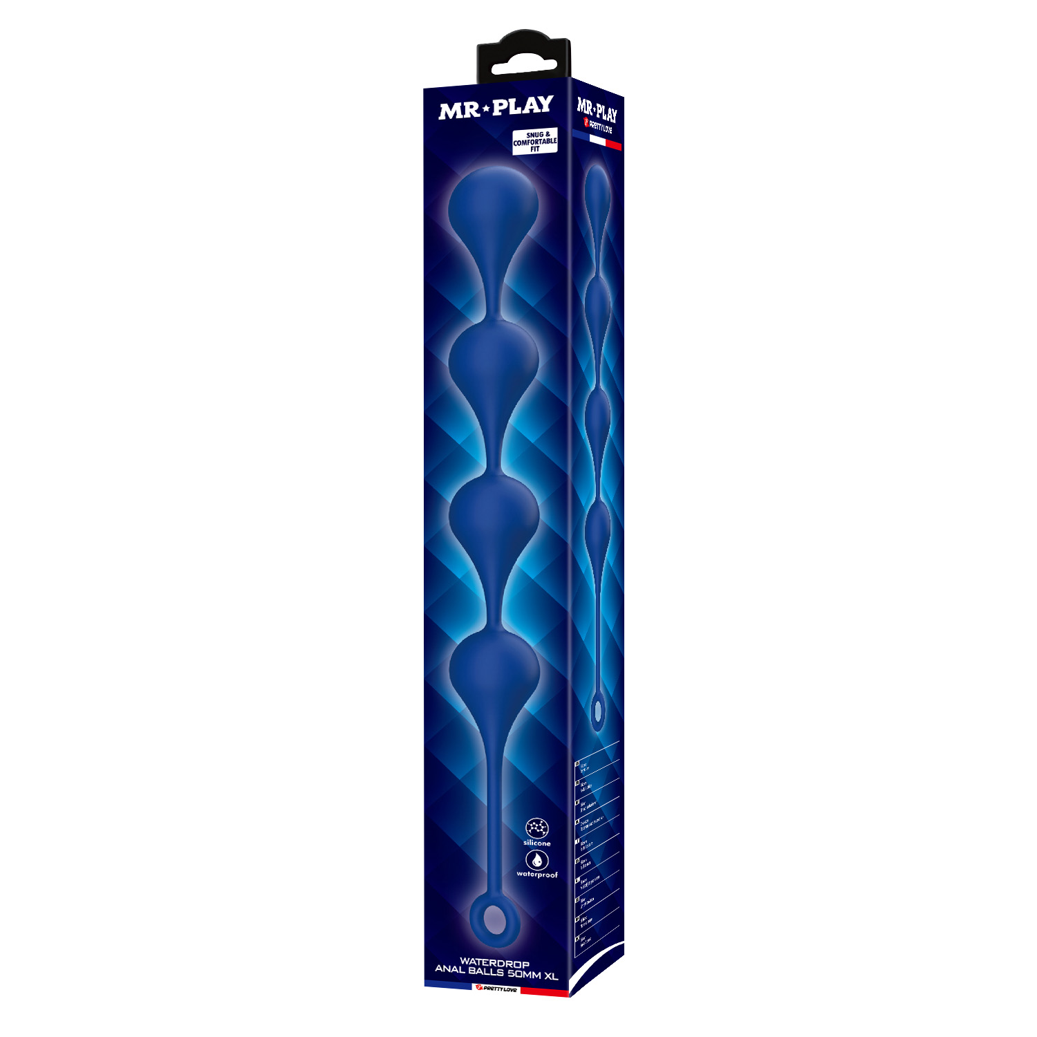 MR PLAY Waterdrop Anal Balls – 52.5 cm XL - obrazek 2