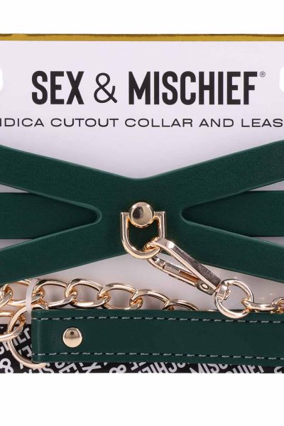 SPORTSHEETS INDICA CUTOUT COLLAR AND LEA