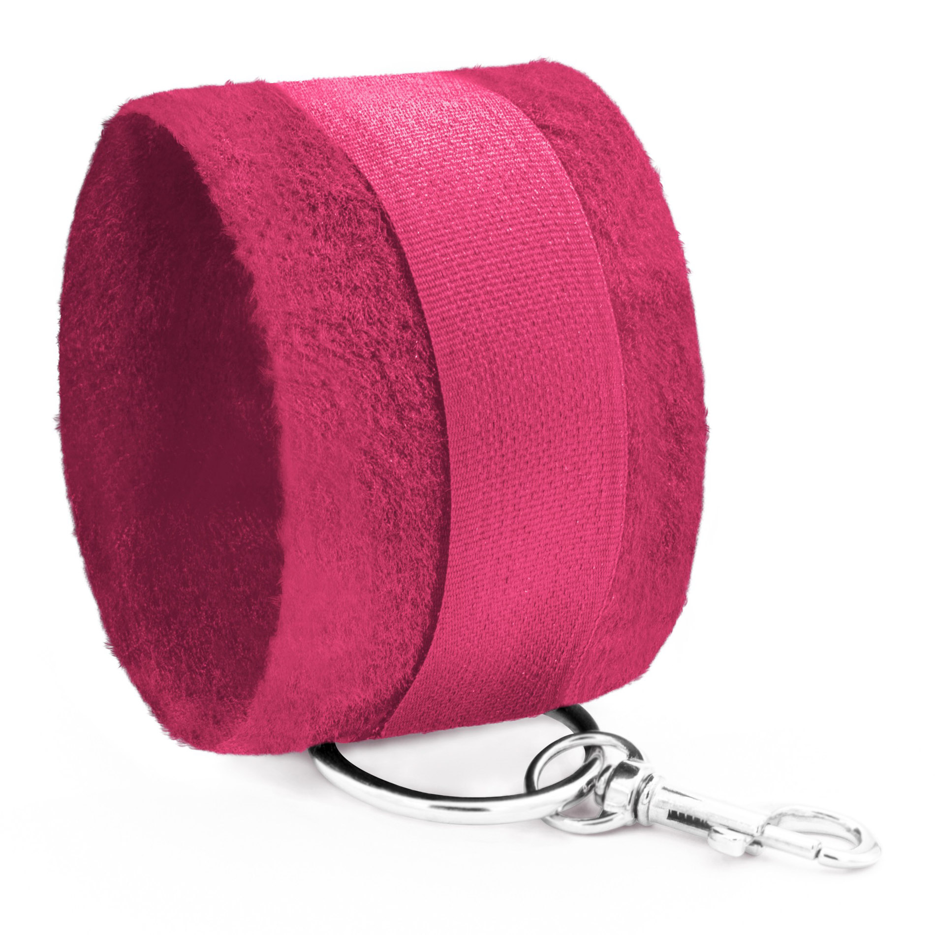 TOUGH LOVE VELCRO HANDCUFFS WITH EXTRA 40CM CHAIN CRUSHIOUS PINK - obrazek 4