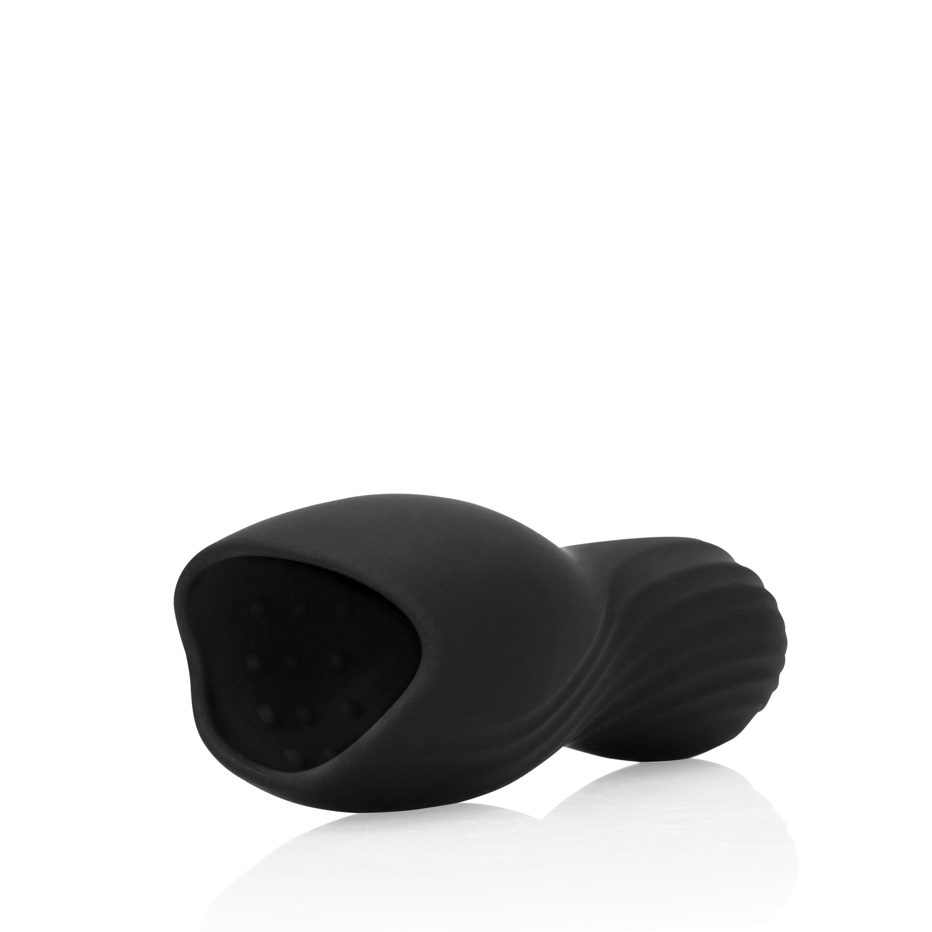 Vibrating Masturbator Sleeve - Licorice Black - obrazek 4