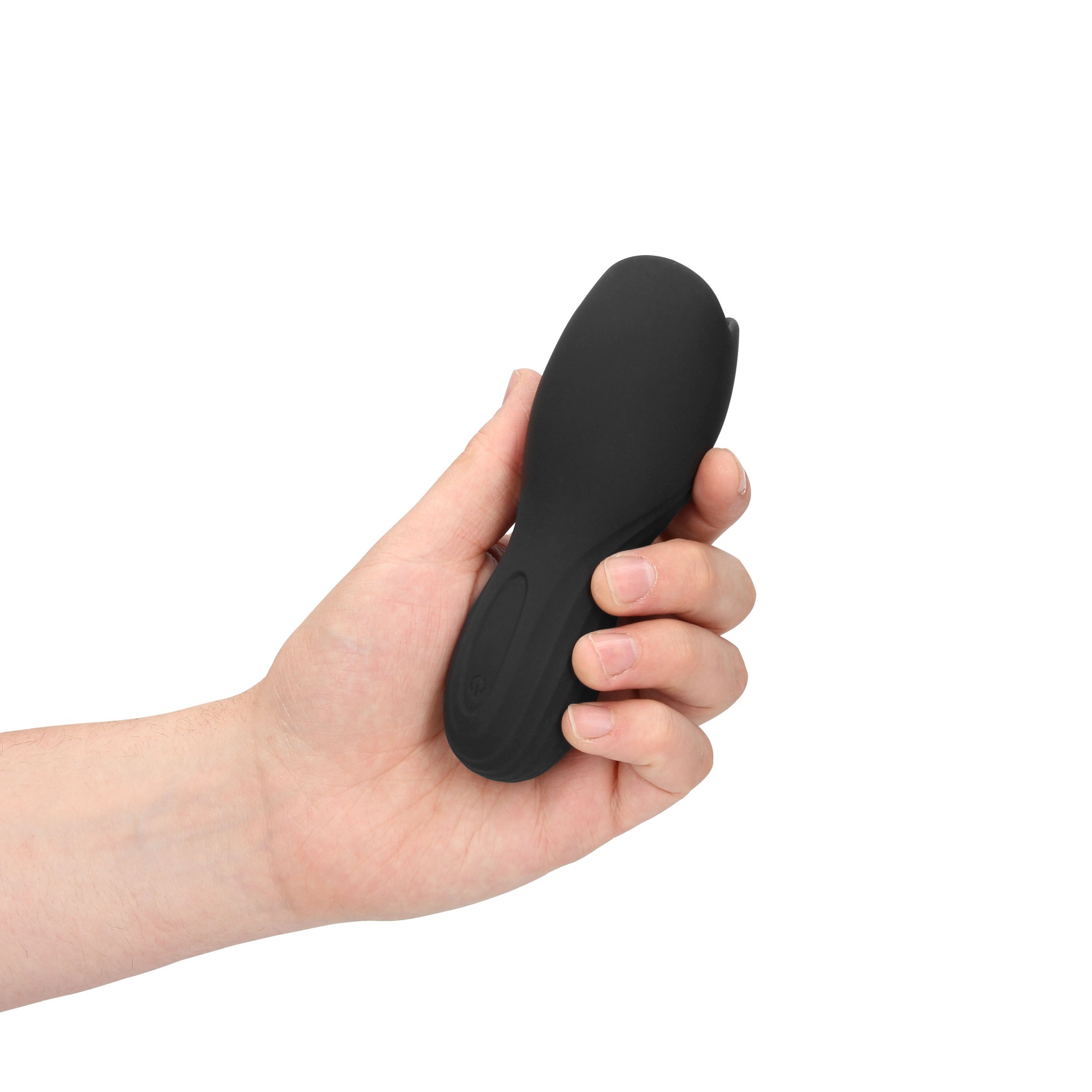 Vibrating Masturbator Sleeve - Licorice Black - obrazek 2