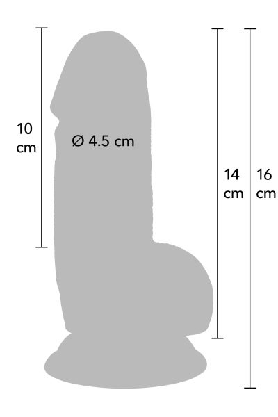 Realistic Dildo PVC 14 cm