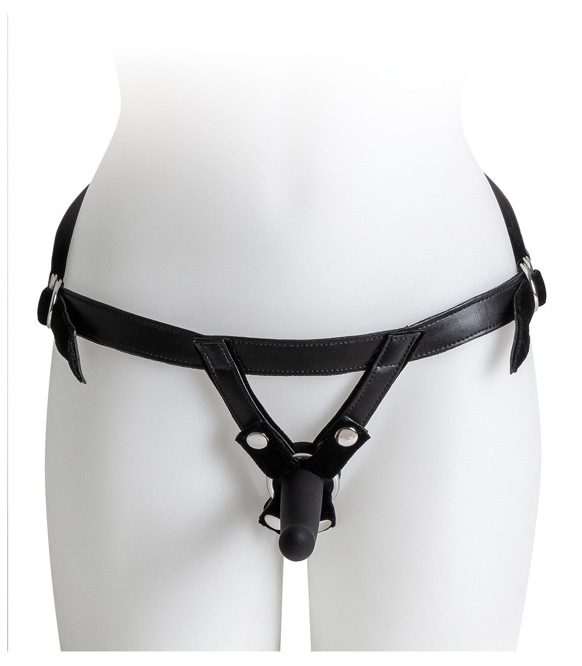 HARNESS WITH BLACK DILDO SIZE S - obrazek 7