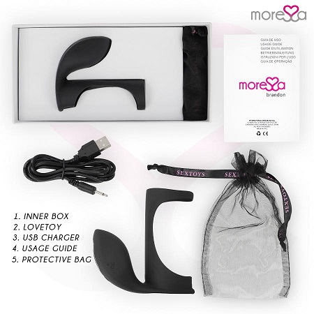 MORESSA - BRANDON VIBRATOR RING WITH COVER - obrazek 2