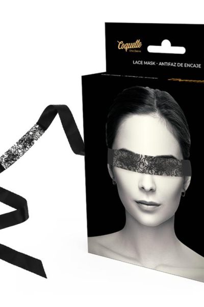 COQUETTE CHIC DESIRE – LACE MASK BLACK