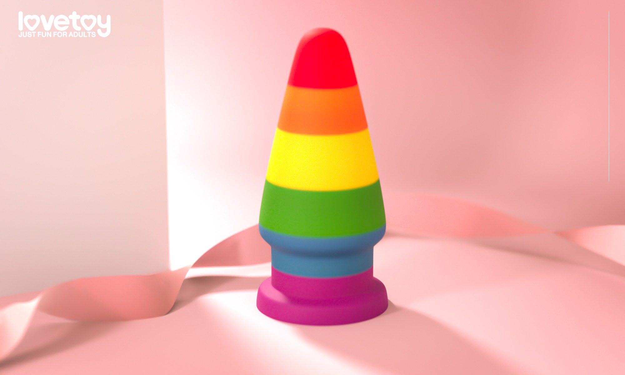 Prider Anal Plug 6" Colorful - obrazek 2