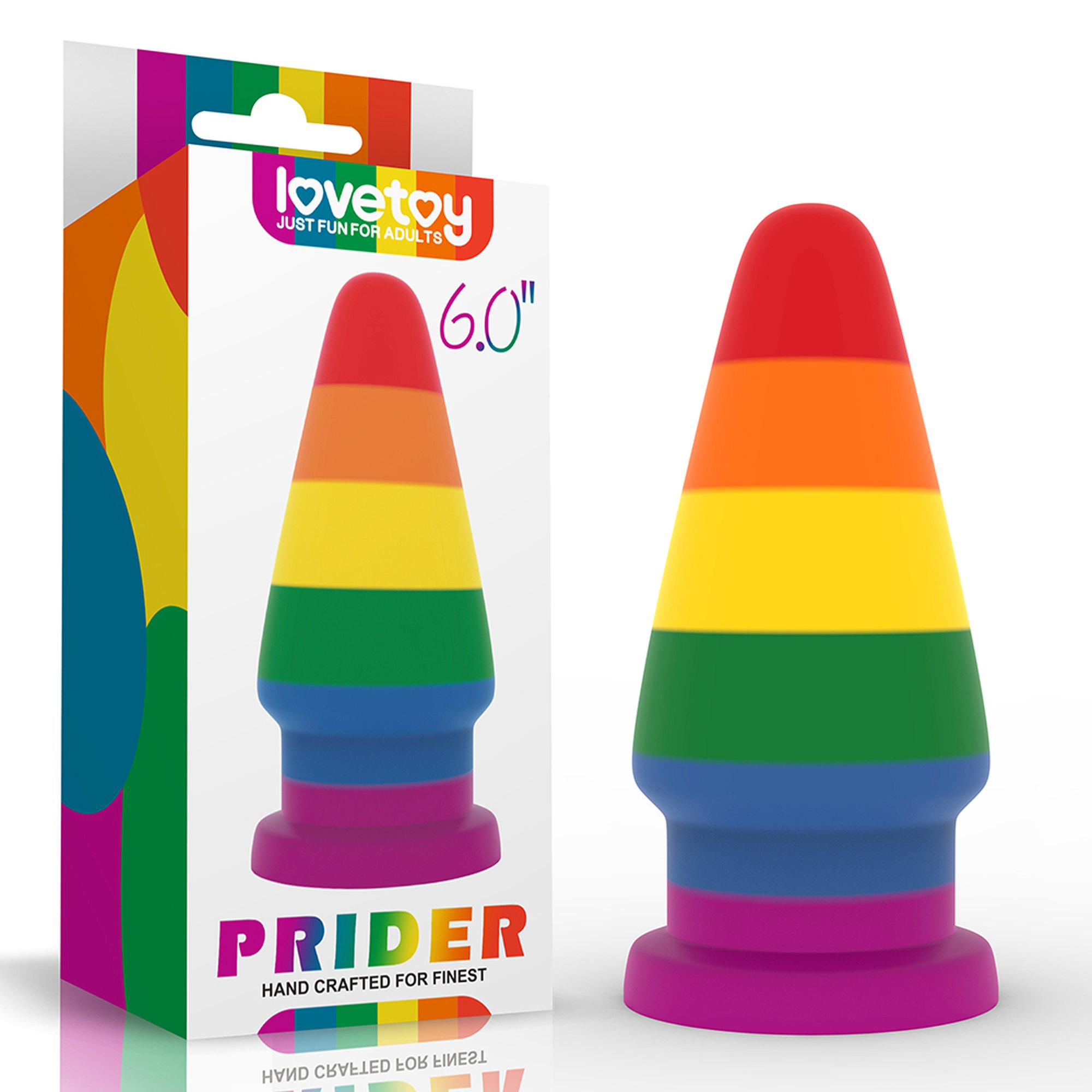 Prider Anal Plug 6″ Colorful