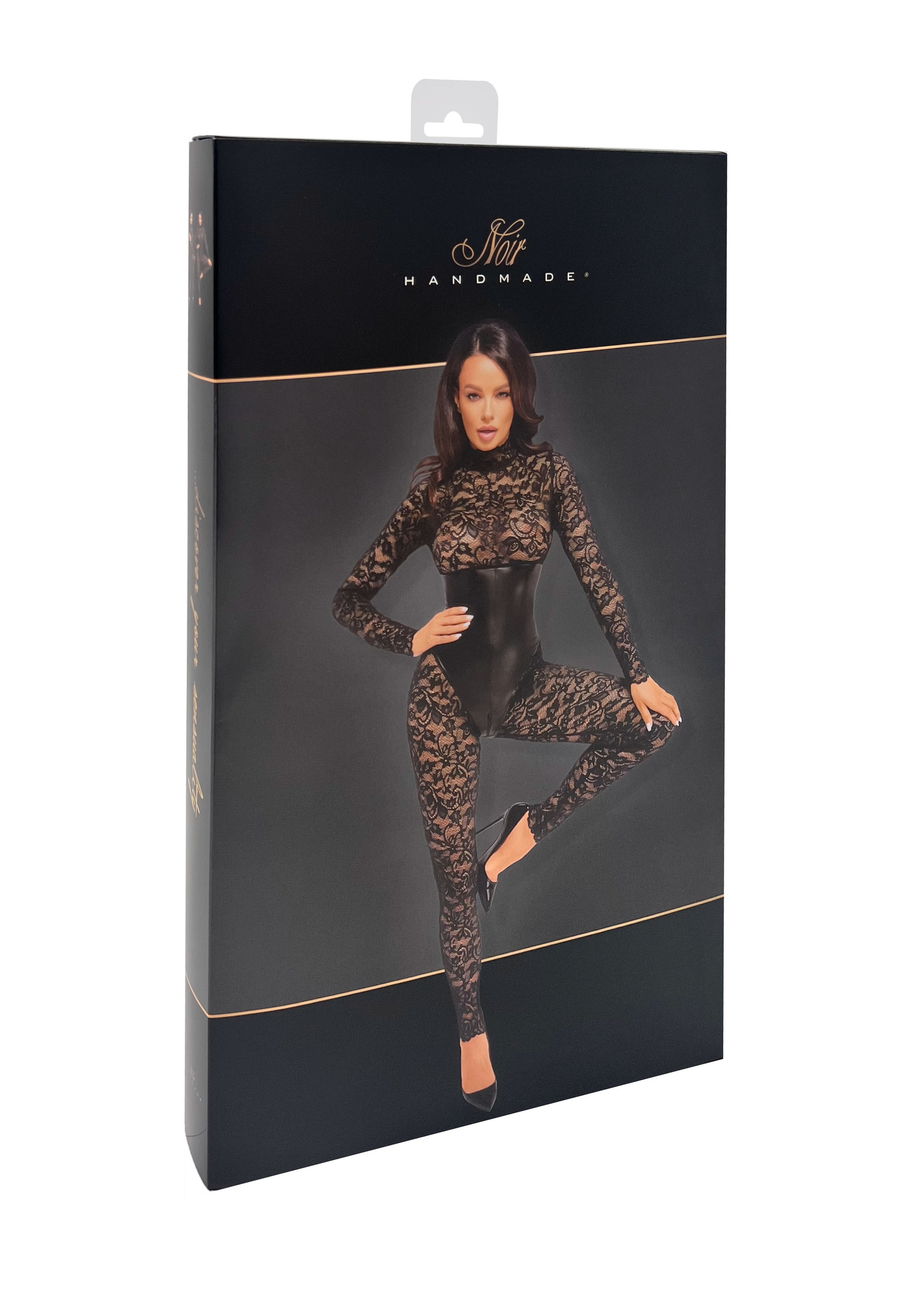 Noir Handmade – Enigma Lace Catsuit F299 S - obrazek 3