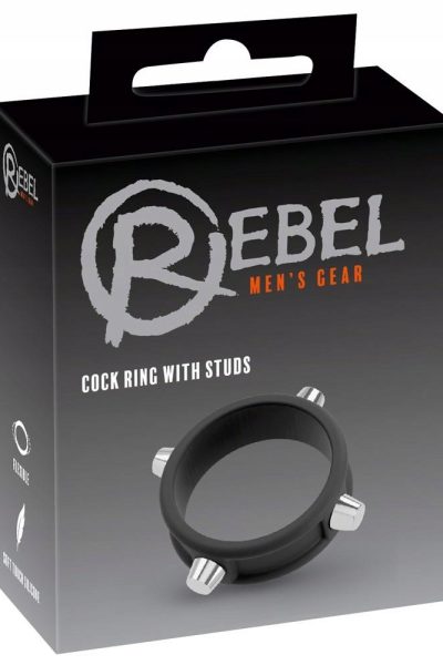 Rebel Cock Ring w Studs