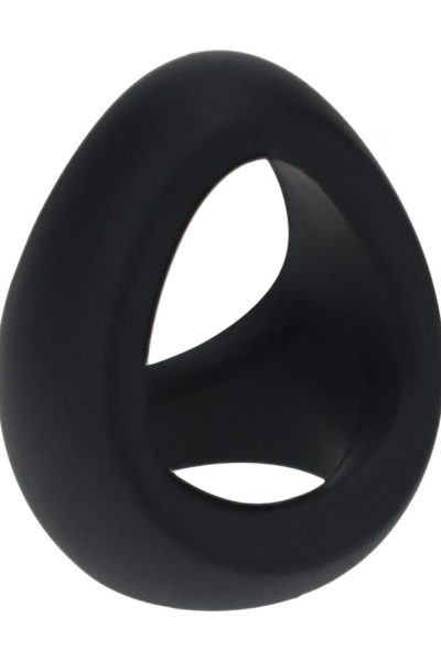 Soft Tri O Silicone Cockring – Black