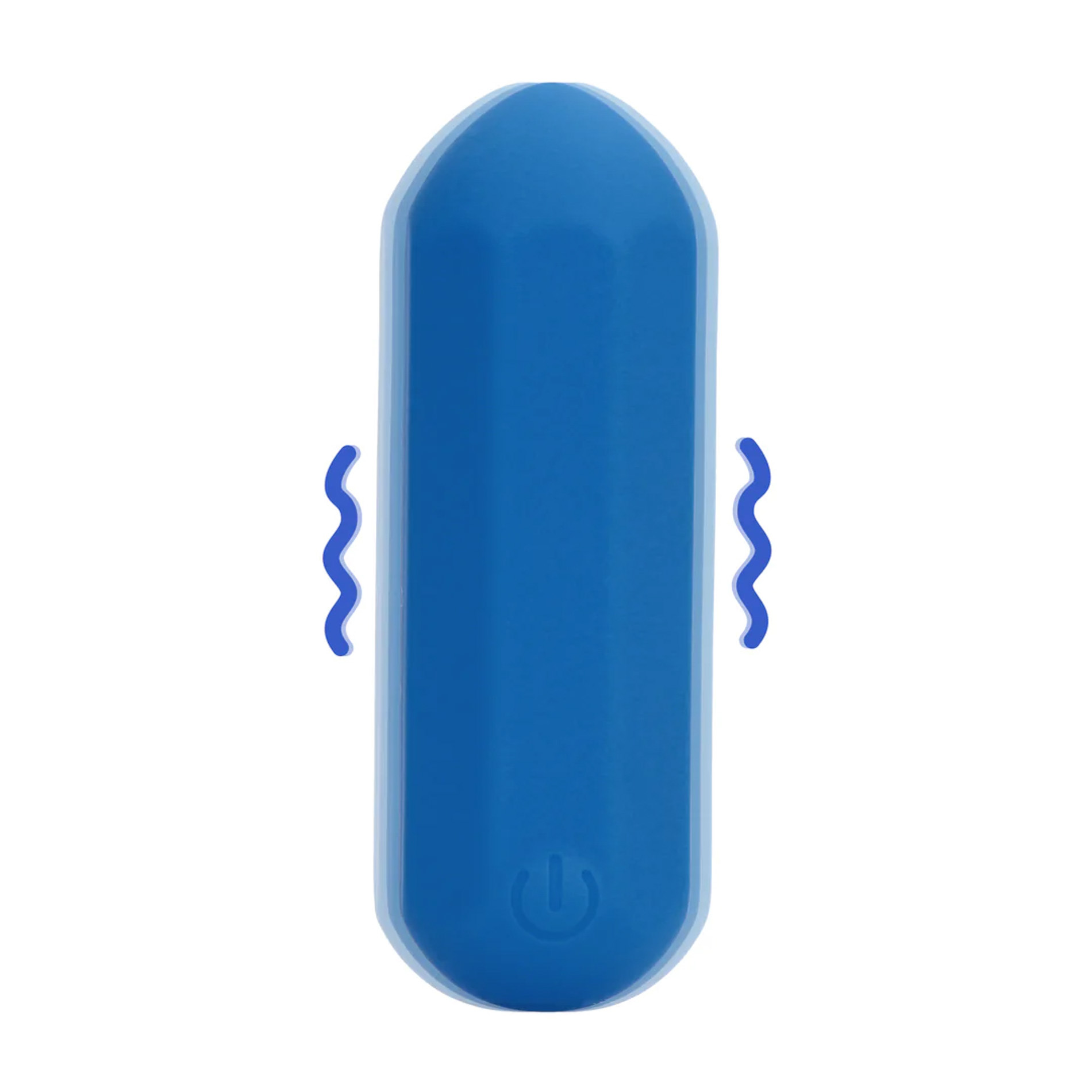 Hexagon Shaped Bullet Vibrator Jetset Blue - obrazek 2