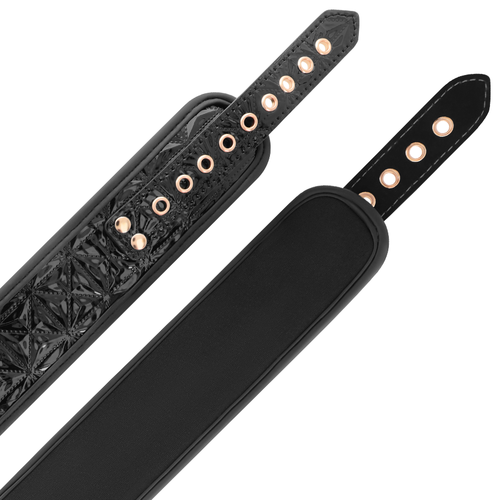 Ekskluzywna Obroża Neoprenowa z Łańcuszkami i Klipsami – BEGME Black Edition - obrazek 6