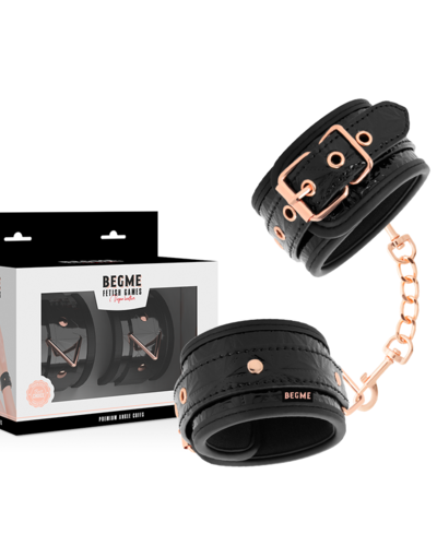 BEGME – MANKIETY NA KOSTKI PREMIUM BLACK EDITION Z NEOPRENOWĄ WYŚCIÓŁKĄ