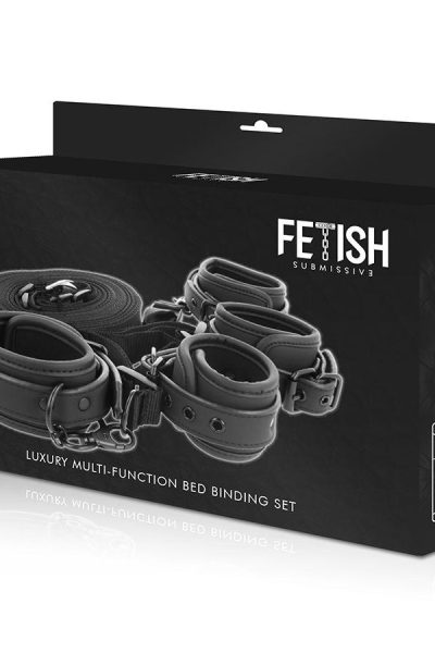 FETISH SUBMISSIVE – SET OF HANDCUFFS AND TIES WITH NOPRENE LINING