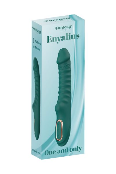 Enyalius Ribbed Silicone Vibrator Green