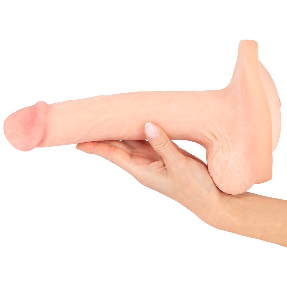 Nature Skin 3in1 Extension – Realistyczne Dildo, Masturbator i Nakładka w Jednym (31 cm) - obrazek 3