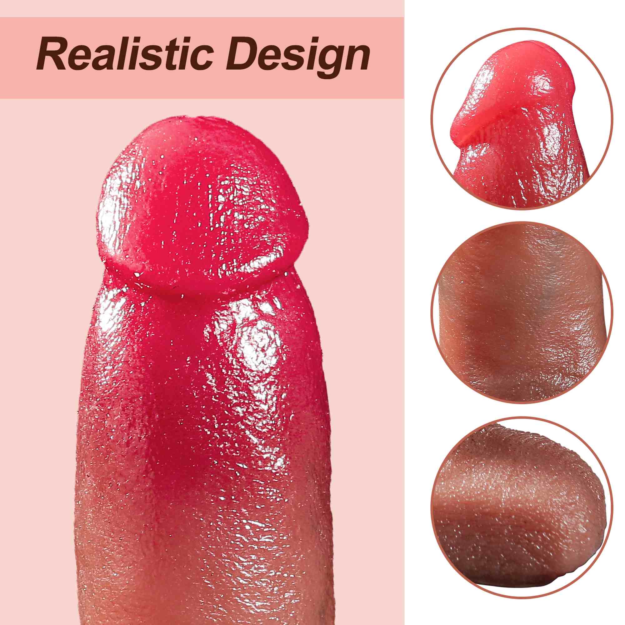 Wibrator-Silicone, 10 vibration modes 7 thrusting function, Heating - obrazek 3