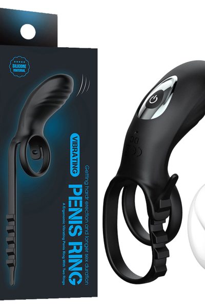 AdjustableDouble cockring with remote