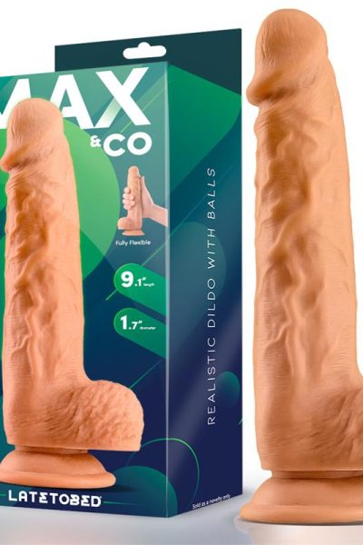 Andi Realistic Dildo with Testicles 9.1 Flesh