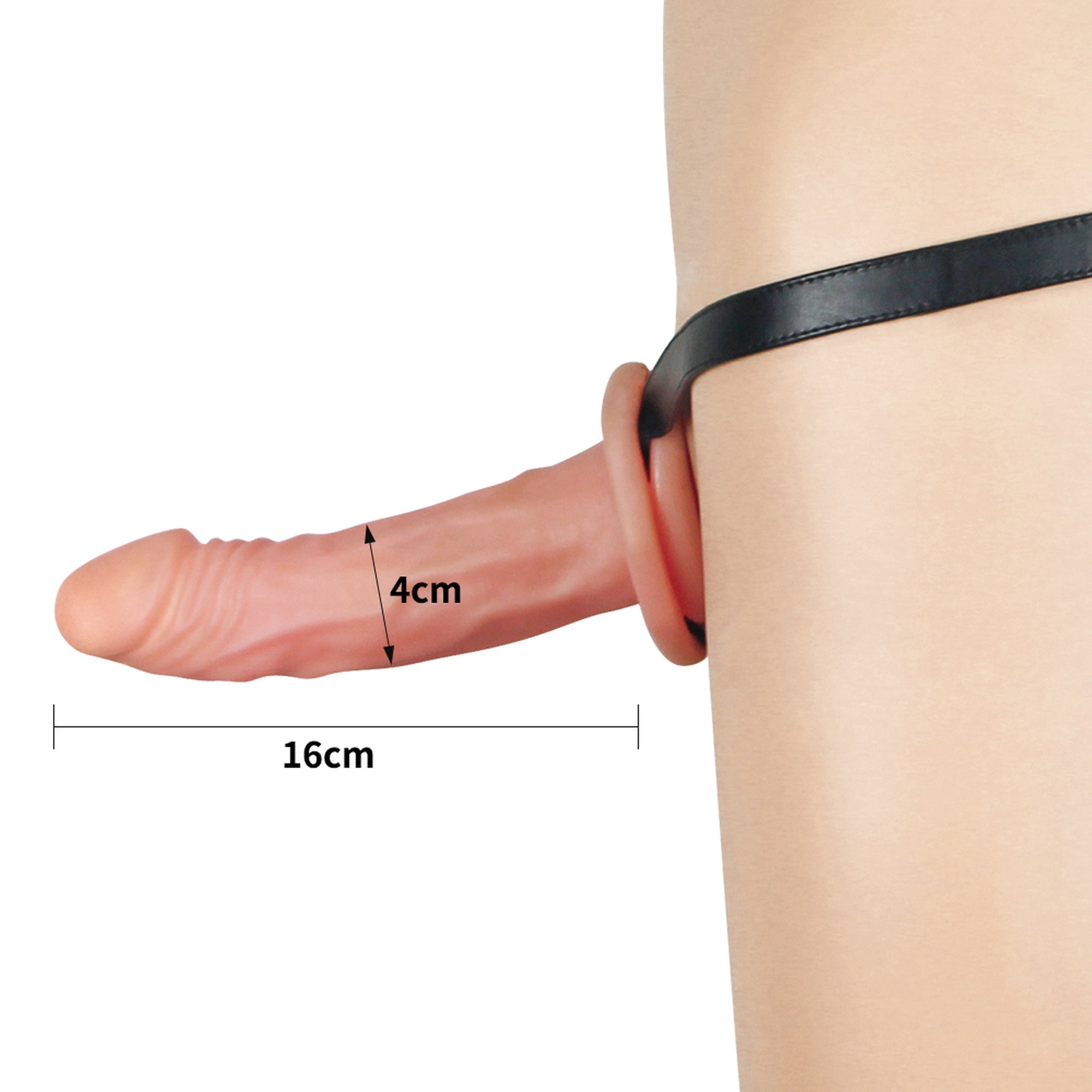 LOVETOY Unisex Hollow Strap On bez wibracji - obrazek 6