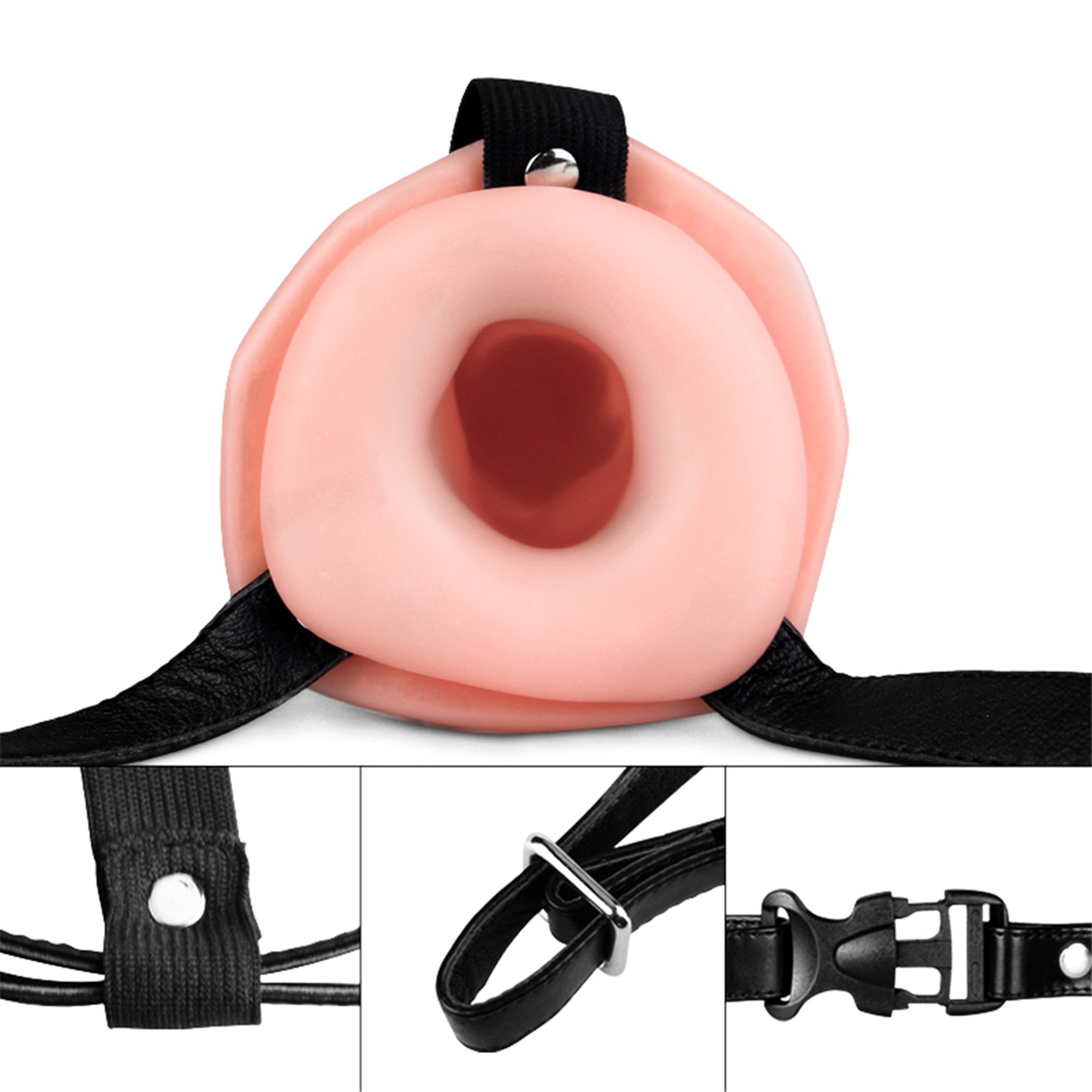 LOVETOY Unisex Hollow Strap On bez wibracji - obrazek 2